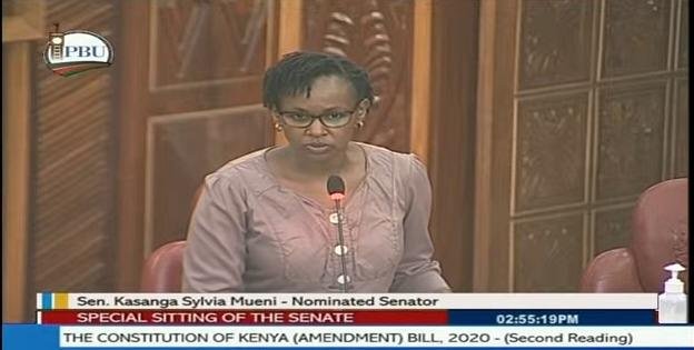 Senator Sylvia Kasanga at Parliament Building